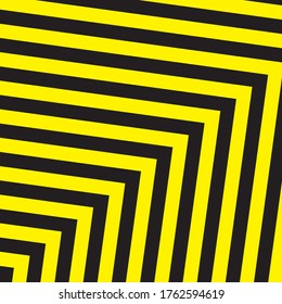 Black And Yellow Stripes Surface As Warning Or Danger Pattern