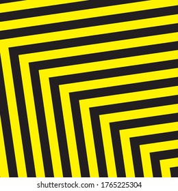 Black And Yellow Stripes Surface As Warning Or Danger Pattern