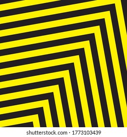 Black And Yellow Stripes Surface As Warning Or Danger Pattern
