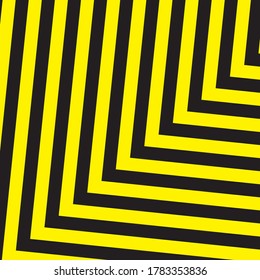 Black And Yellow Stripes Surface As Warning Or Danger Pattern