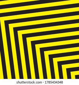 Black And Yellow Stripes Surface As Warning Or Danger Pattern