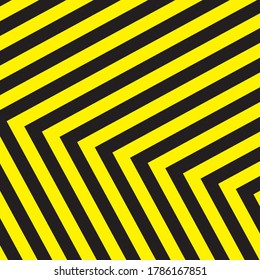 Black And Yellow Stripes Surface As Warning Or Danger Pattern