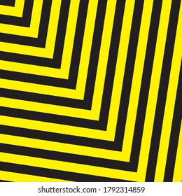 Black And Yellow Stripes Surface As Warning Or Danger Pattern