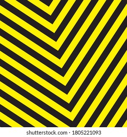 Black And Yellow Stripes Surface As Warning Or Danger Pattern