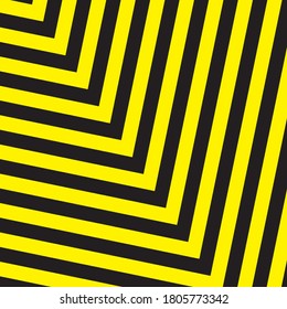 Black And Yellow Stripes Surface As Warning Or Danger Pattern