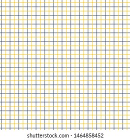 Black and Yellow Tattersall Check Pattern. Men's Shirt Fashion Textile Fabric. Repeating Tile Plaid Pattern.