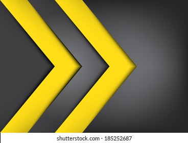 Black and yellow vector background overlap dimension,warning sign tamplate can used for web design.EPS10 format.