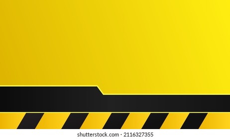 Black and yellow warning line striped background with modern and unique style