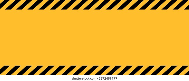 Black and yellow warning line striped sign background. EPS10 vector