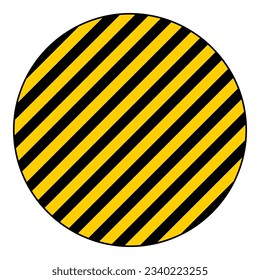 Black and yellow warning line striped background