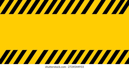 Fondo rectangular rayado de la línea de advertencia negra y amarilla, salpicadura moderna