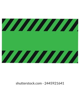Black and yellow warning line stripes on a rectangular background, yellow and black stripes diagonal, a warning potential danger vector template caution border sign