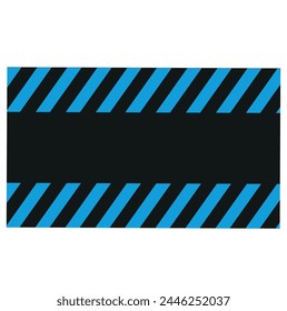 Rayas de línea de advertencia negras y amarillas sobre un fondo rectangular, rayas amarillas y negras diagonales, una señal de advertencia de peligro potencial Plantilla de Vector borde de precaución