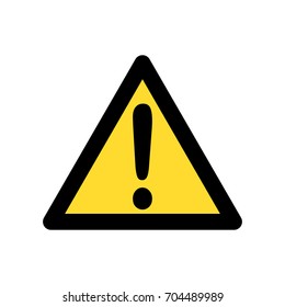Black and yellow warning sign.
