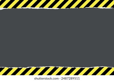 Black and yellow warning striped vector design Safety stripe warning caution hazard danger road vector sign symbol