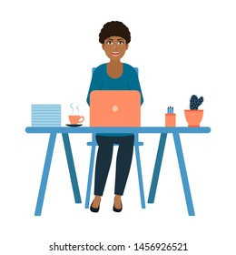 53,594 African woman sitting in office Images, Stock Photos & Vectors ...