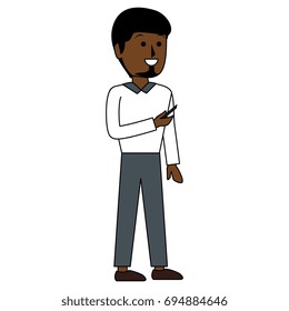 black young man avatar character