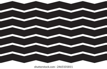 black zig zag pattern background. isolated on white background. skew position. EPS 10