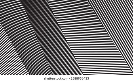 Black zig zag stripes line texture abstract background for fabric style or presentation