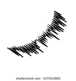 black zig zag vector sign design element  isolated on white for web and print