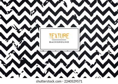 black zigzag background, simple pattern design vector