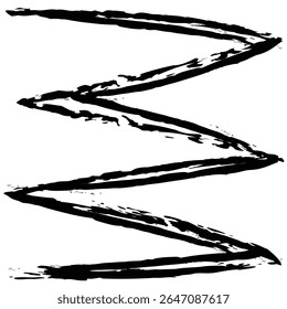 Black Zigzag Brushstroke black brush strokes and lines