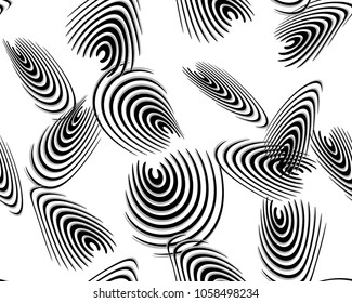 Fondo abstracto en blanco y negro, patrón transparente 