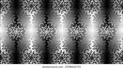 A black-and-white abstract pattern with a gradient effect, delivering a classic and elegant aesthetic, ideal for minimalist designs.