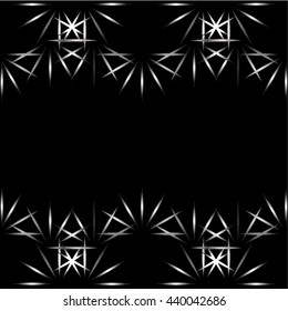 Black-and-white abstraction rays. Vector illustration for your design needs