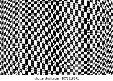 Black-and-white checkered halftone pattern.Vector illustration with dots. Modern dotted background.Template for web sites, sticker labels,posters, banners, corporate identity, cover design