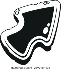 Black-and-white cursor pointing GUI asset