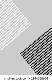  black-and-white dots used in print design or web site.impossible.square