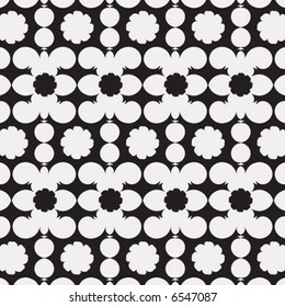 fondo floral blanco y negro