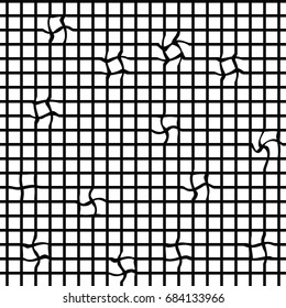 Black-and-white grid