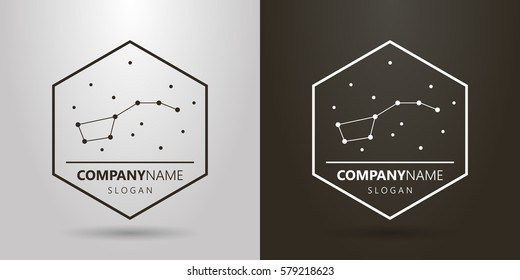 Black-and-white Logo Bear Constellation