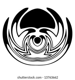 Black-and-white logo image - vector illustration ( design element).