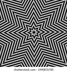 black-and-white mandala with geometric patterns. 