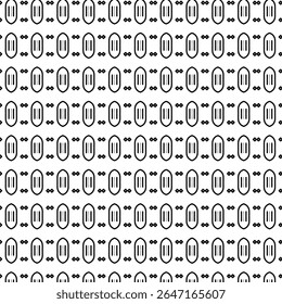 Black-and-white modern oval and dot geometric pattern. Ideal for fabrics, wallpapers, and digital art projects. A creative abstract design for various applications.