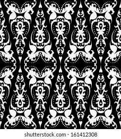 black-and-white seamless pattern