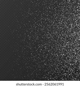 A black-and-white texture with a grainy, grunge look. It's abstract, with a glitter effect and dark background. There are also some dark waves and noise texture. It's a vector illustration of dust.