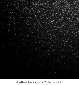 A black-and-white texture with a grainy, grunge look. It's abstract, with a glitter effect and dark background. There are also some dark waves and noise texture. It's a vector illustration of dust.