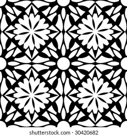 black-and-white vector pattern