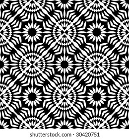 black-and-white vector pattern