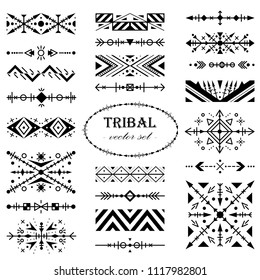 Tribal Elements Set Boho Style Arrows Stock Vector (Royalty Free) 378826573