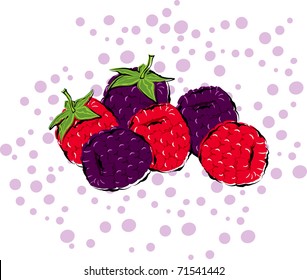 Blackberries and Raspberries