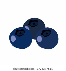 Blackberry en estilo de Vector plano para el diseño de alimentos naturales. Ideal para temas de antioxidantes, marca saludable, empaques, menús, imágenes de nutrición y medios.