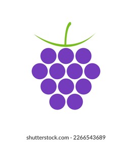 Icono de Blackberry. Ilustración plana del icono del vector de la mora negra aislado en el fondo blanco