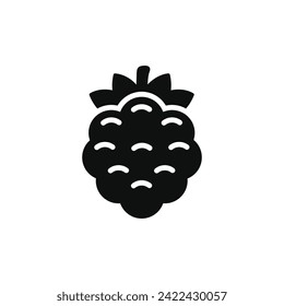 Blackberry icon isolated on white background