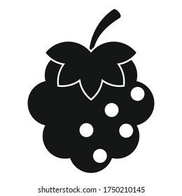 Icono de Blackberry. Ilustración simple del icono del vector blackberry para el diseño web aislado en fondo blanco