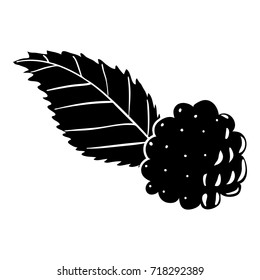 Blackberry icon. Simple illustration of blackberry vector icon for web design isolated on white background